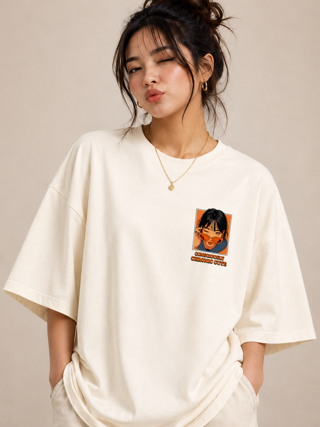 CHRONIC CUTE — Oversized Graphic T-Shirt - Image 2