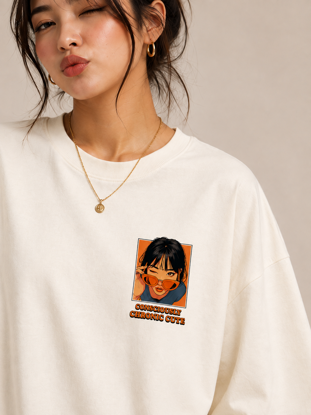 CHRONIC CUTE — Oversized Graphic T-Shirt - Image 4