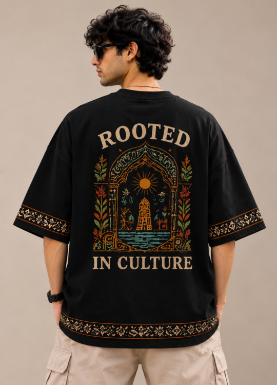 ROOTED IN CULTURE — Oversized Graphic T-Shirt