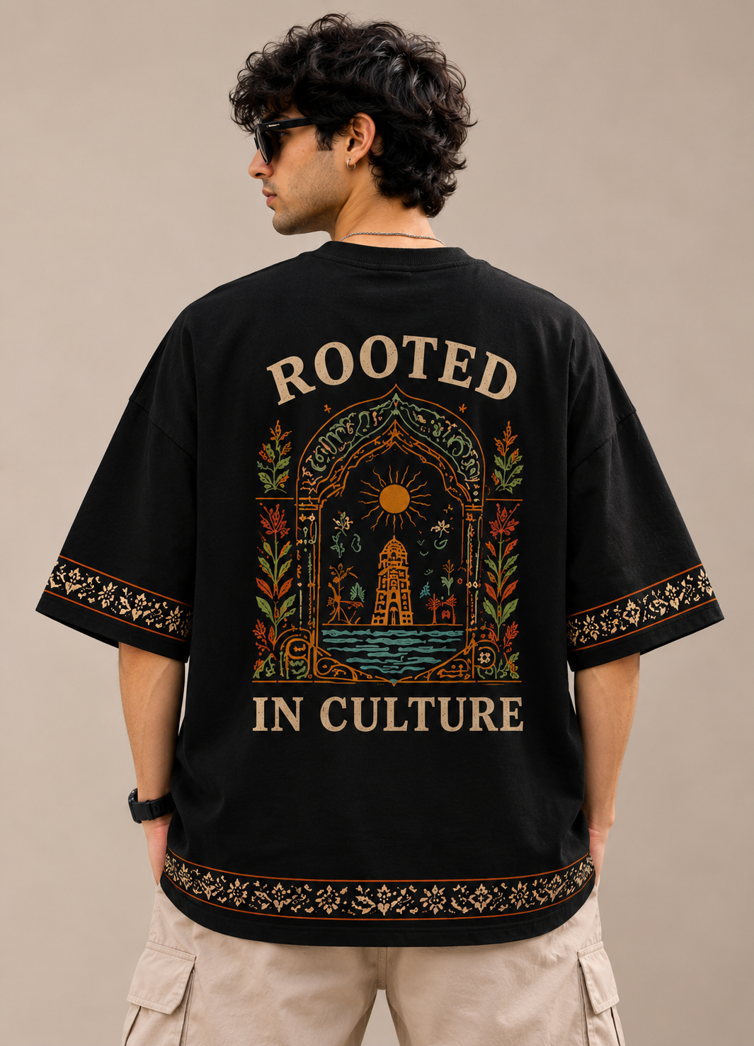 ROOTED IN CULTURE — Oversized Graphic T-Shirt