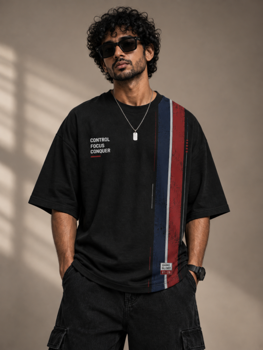 God's Plan Cricket Oversized T-Shirt – Black